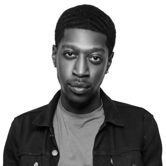 Shemon black and white headshot